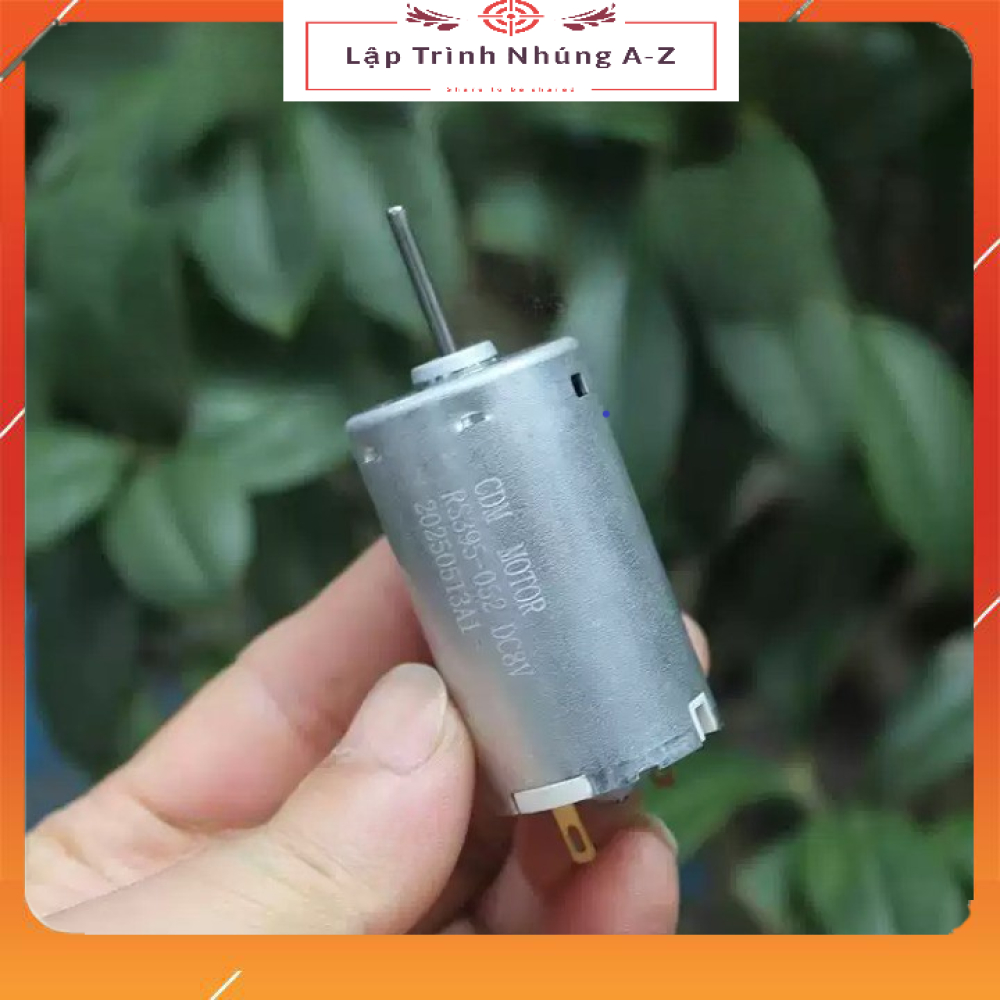 [Lập Trình Nhúng A-Z][G118] Động Cơ DC 395 Ổ Bi Phía Trước DC 8-24V (3200-9600 Vòng/Phút)