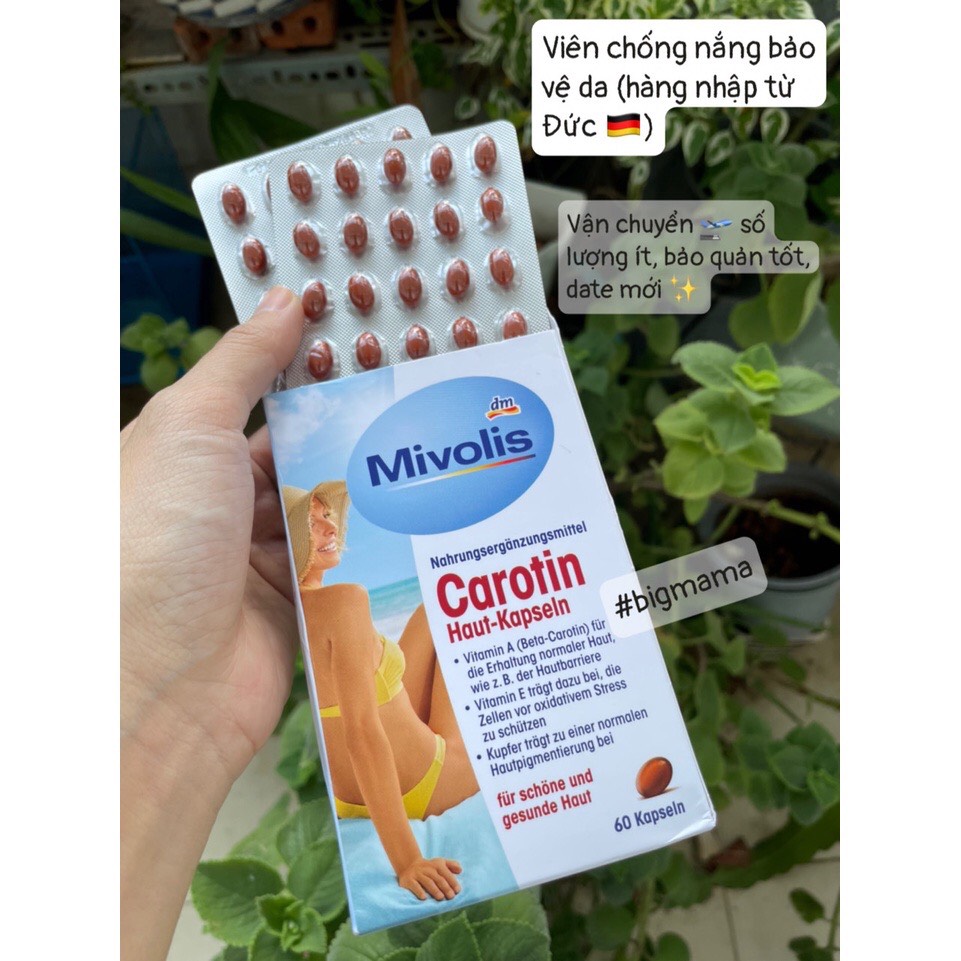 Viên Uống Chống Nắng Mivolis 60 viên của Đức