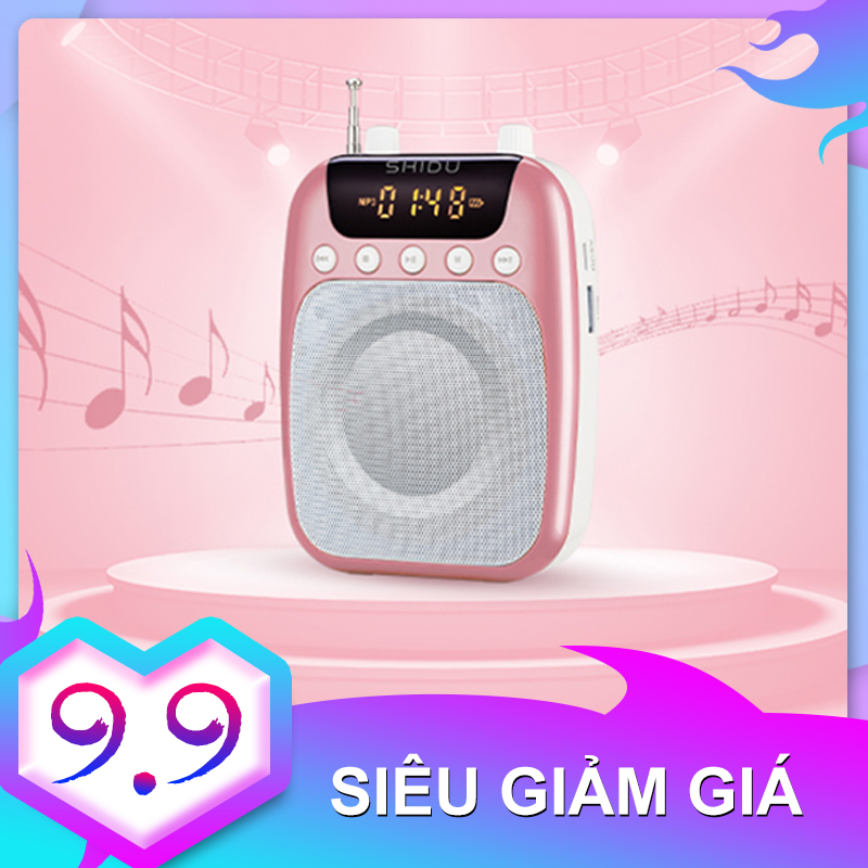 [Tùy chọn] Micrô dành cho giáo viên-SHIDU S358 với loa đài FM-hướng dẫn viên du lịch-máy trợ giảng-trợ lý giảng dạy không dây hoặc có dây