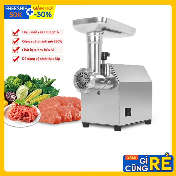 Máy xay thịt công nghiệp MK-12 - Máy đùn thịt cá inox công suất 150kh/1h