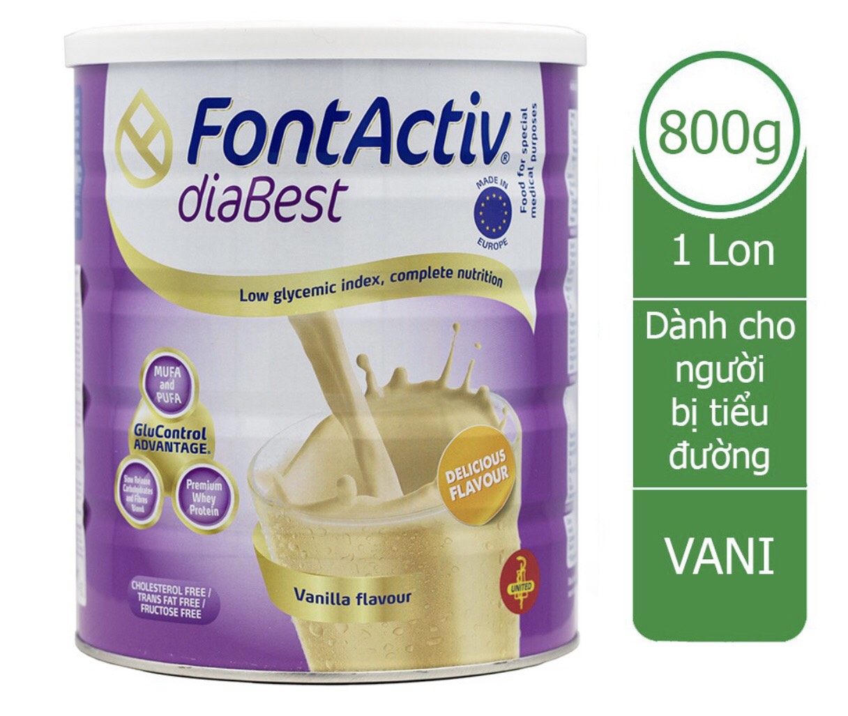 Sữa fontactiv diabest 800g
