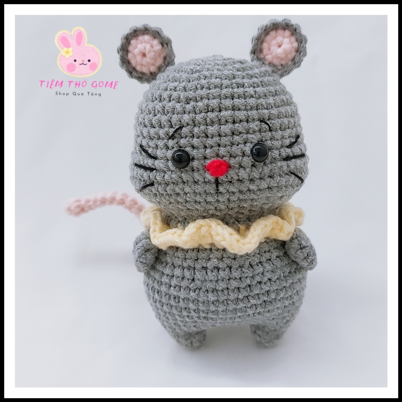 Thú len nhồi bông handmade - Chuột len handmade