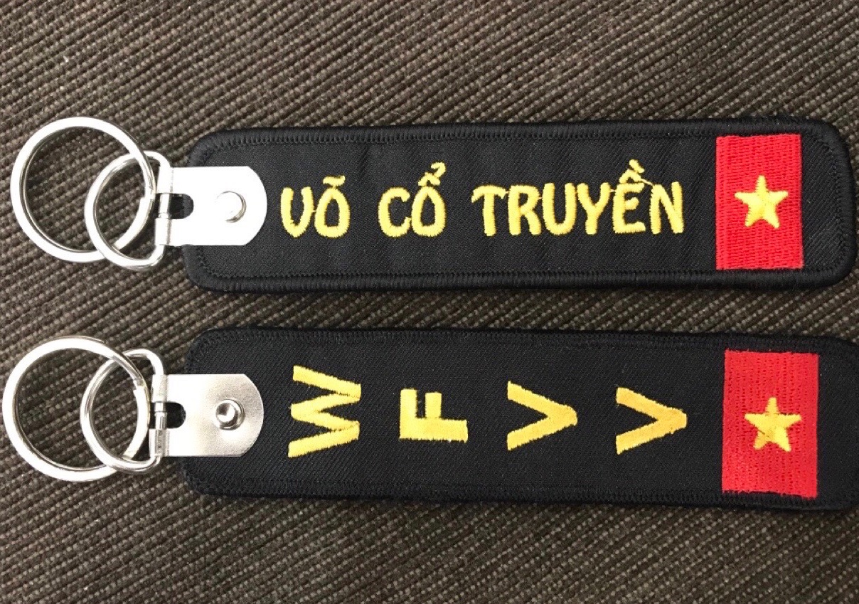 Móc khoá thêu Võ cổ truyền