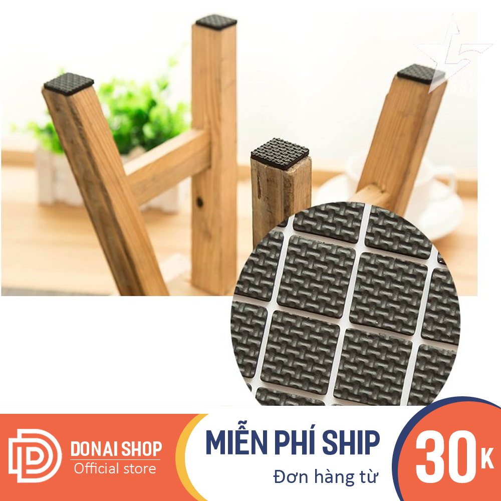 Miếng dán chân bàn, chân ghế, kệ tủ chống trầy xước sàn nhà có keo dính chống trượt phù hợp lót đồ vật dụng gia đình 20.MLCB.DONAI