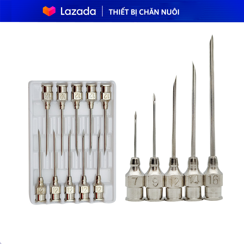 Kim tiêm thú y 1 vỉ 10 kim dùng trong chăn nuôi