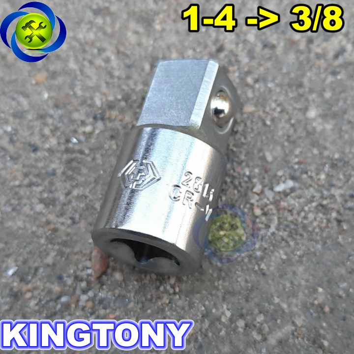 Đầu chuyển 1/4 sang 3/8 kingtony 2813 màu trắng