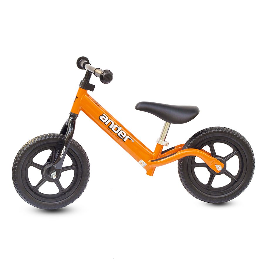 Xe thăng bằng Ander Basic-Màu cam-Dành cho trẻ từ 18 tháng đến 6 tuổi, có thể có khung than hợp kim chắc chắn