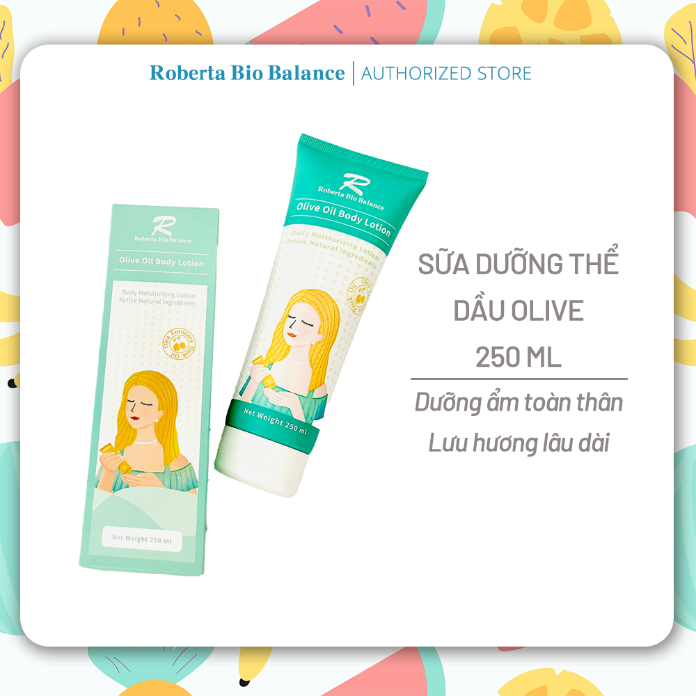 Sữa dưỡng thể dầu Olive ROBERTA BIO BALANCE 250ml