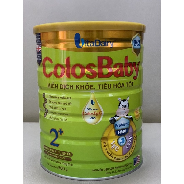 Sữa ColosBaby BIO Gold 2+ cho trẻ trên 2 tuổi, lon 800g