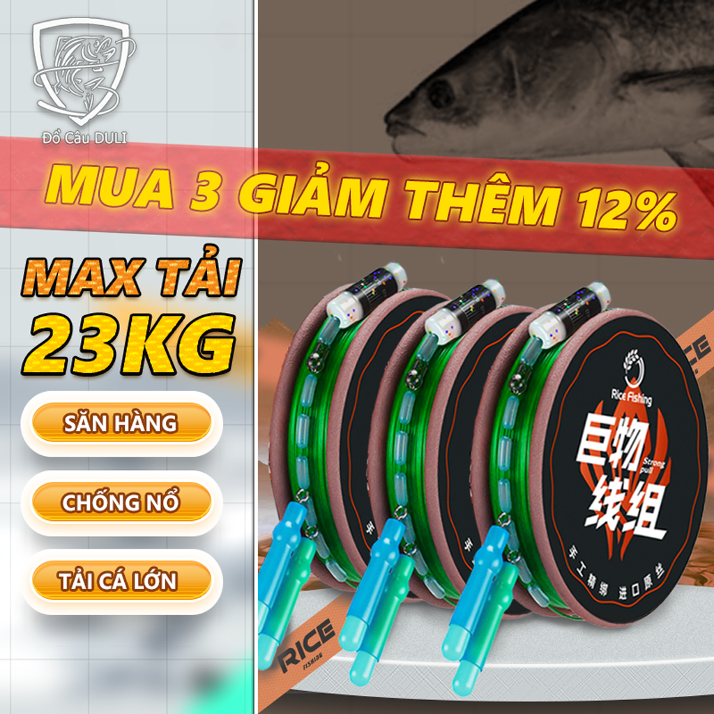 Dây trục quấn săn hàng Xstyle chuyên câu đài câu đơn bọc silicone cao cấp - Duli