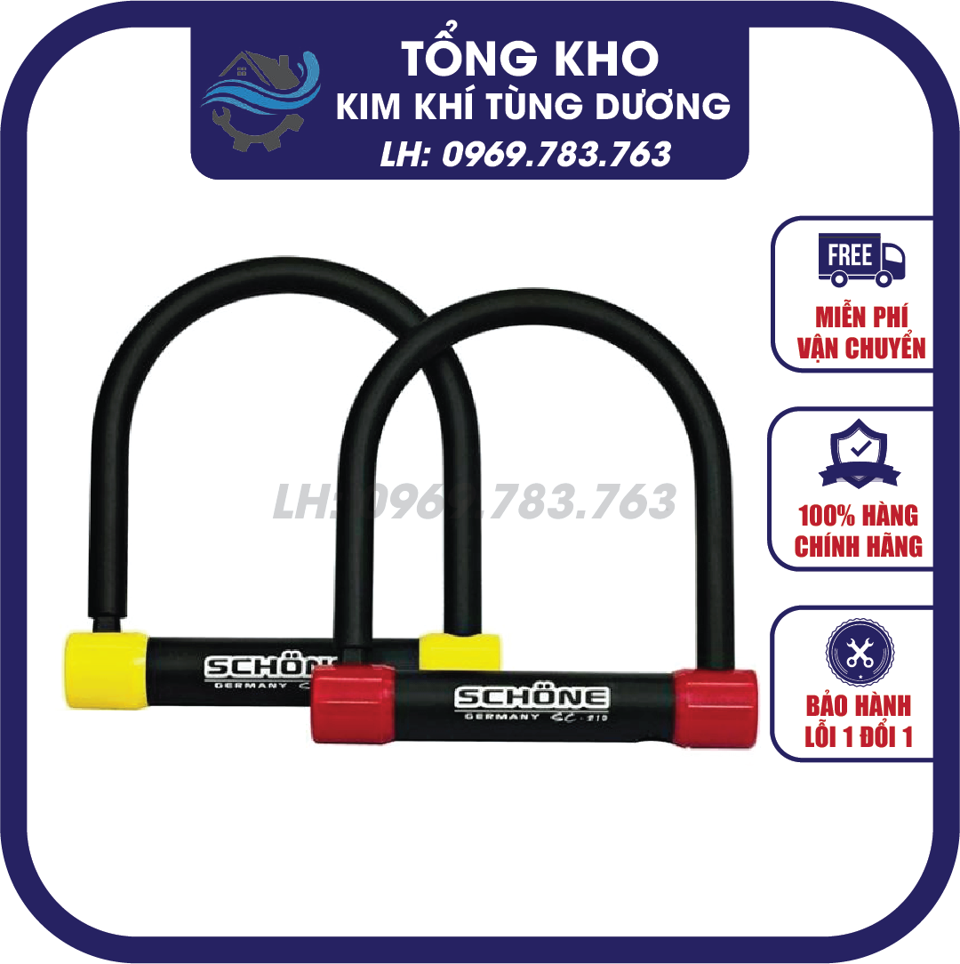 Khoá xe máy chữ u schone đức chống trộm loại tốt