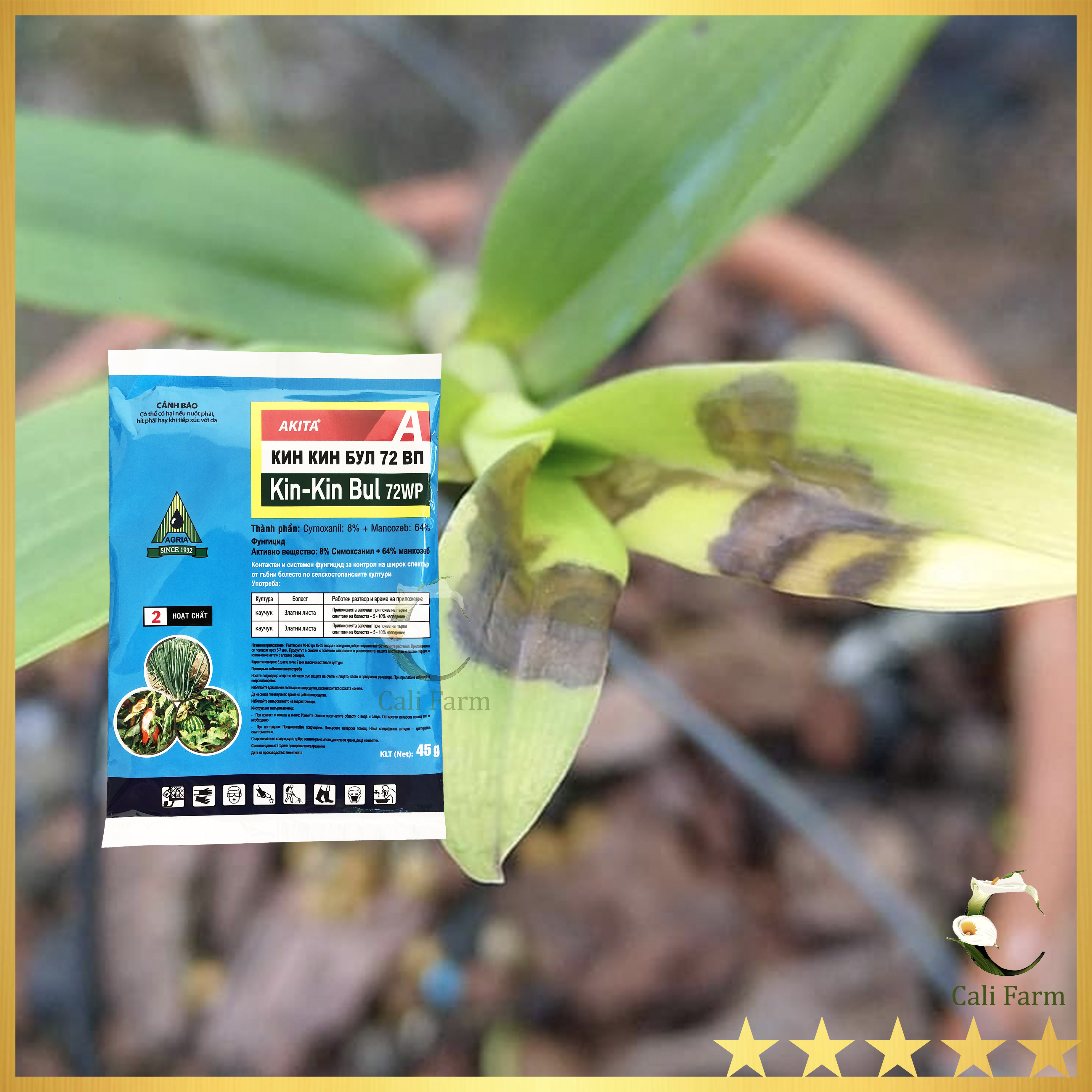 Kin kin bul 45gr trừ bệnh thối nhũng cây trồng