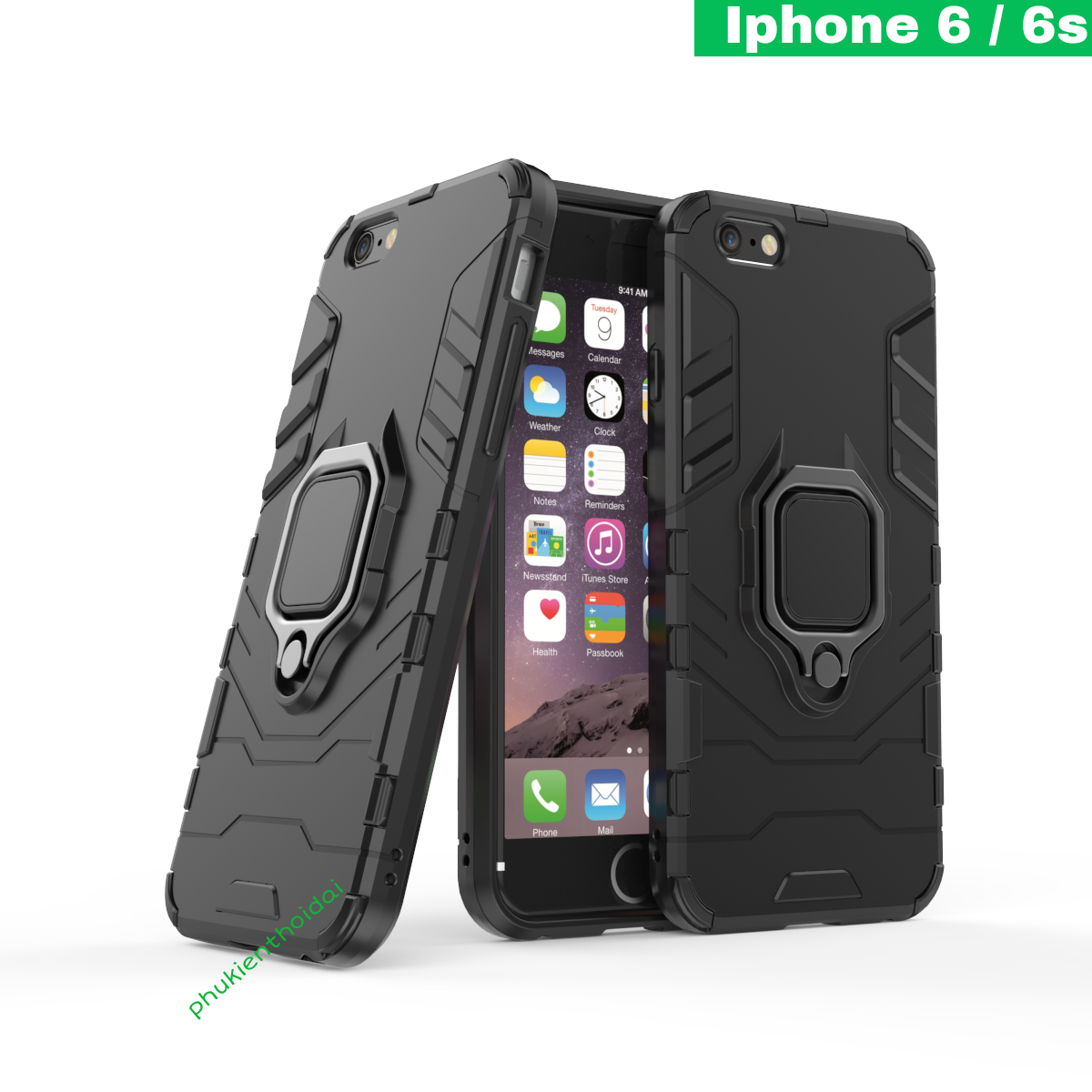 Ốp lưng Iphone 6 / Iphone 6s Iron Man Iring chống sốc cao cấp