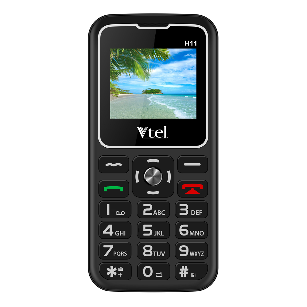 Điện thoại vtel happy h11 - điện thoại cho người già - gọi sos khẩn, số to, chữ to, loa to, fm loa ngoài, pin lớn, thiết kế đẹp - hàng chính hãng, bảo hành 12 tháng
