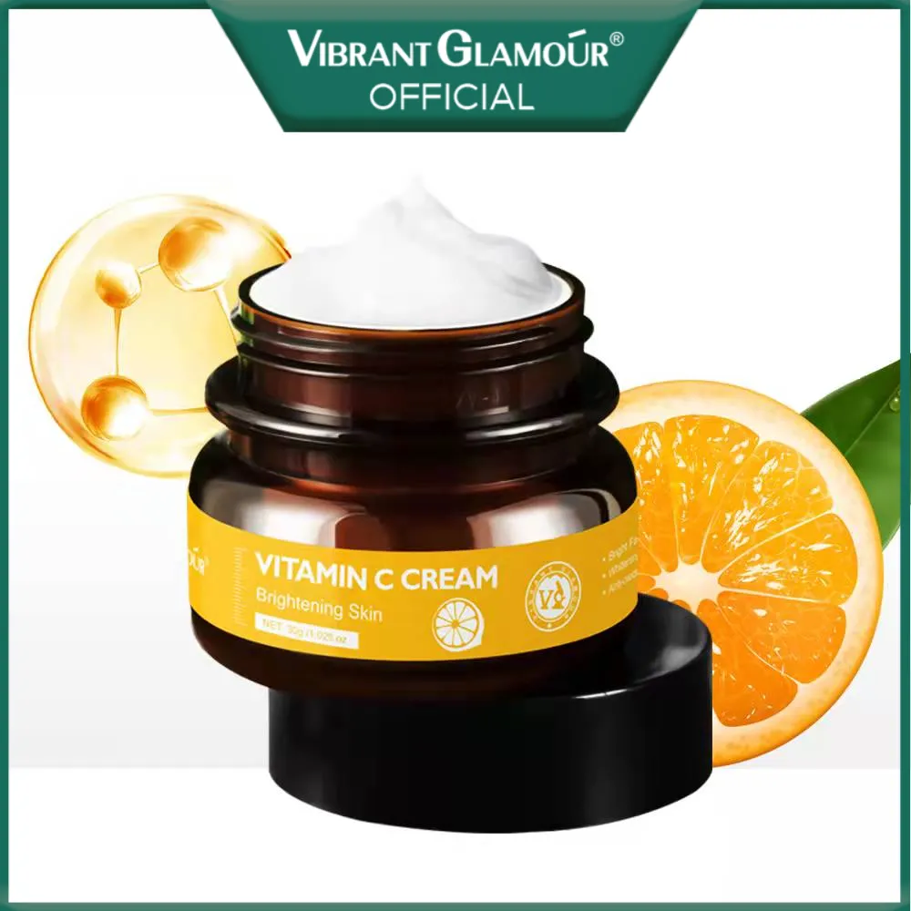 VIBRANT GLAMOUR Kem dưỡng trắng da mặt dưỡng ẩm với vitamin C collagen chống lão hóa làm sáng da 30g - INTL