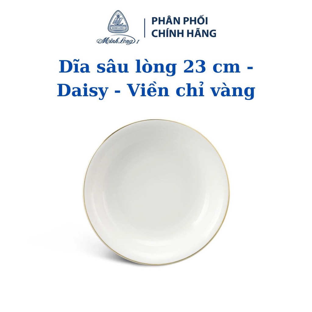 Dĩa sâu lòng 23 cm Daisy VCV - Gốm sứ cao cấp Minh Long I