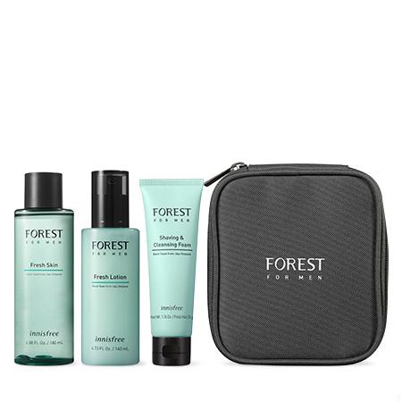 Bộ dưỡng nam cho da hỗn hợp – innisfree forest for men fresh skin care duo set