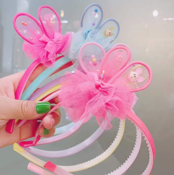 [HCM]CÀI TÓC BĂNG ĐÔ CÀI TAI THỎ NƠ VẢI CHO BÉ GÁI CUTE