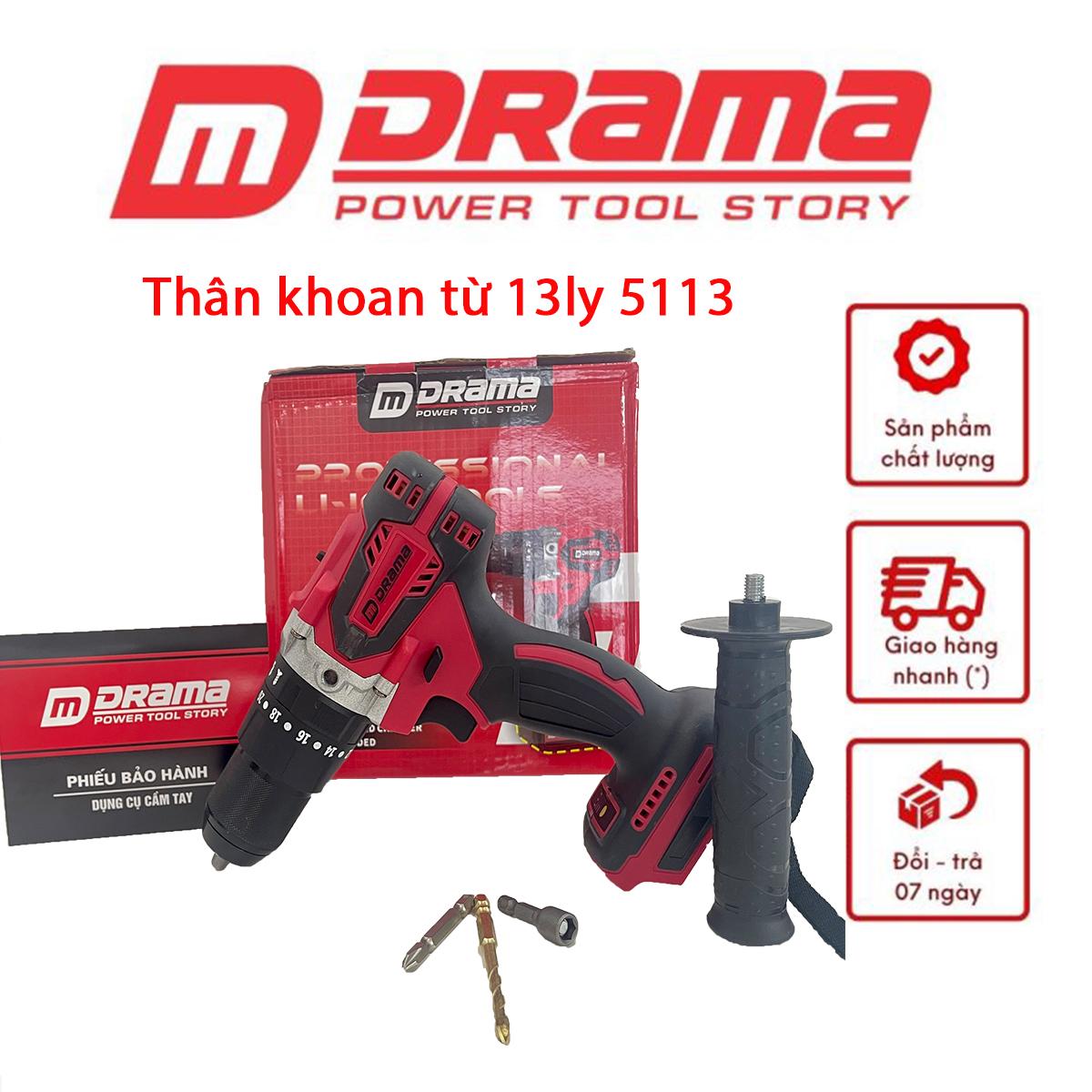 Thân máy khoan pin Drama D5113 đầu autolock 3 chức năng