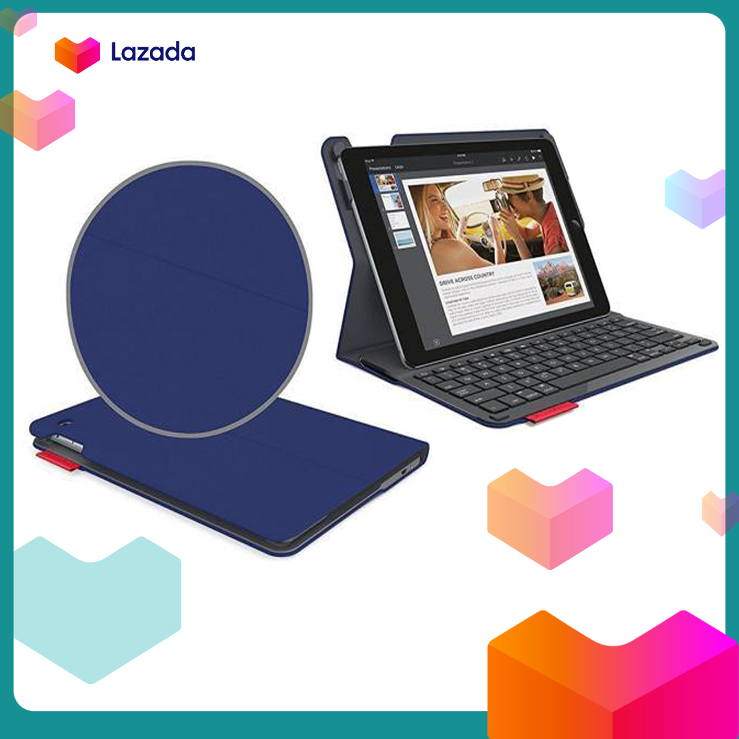 Bàn Phím Hiệu Logitech Type+ Dành cho iPad Air 2+ Cover Ngoài