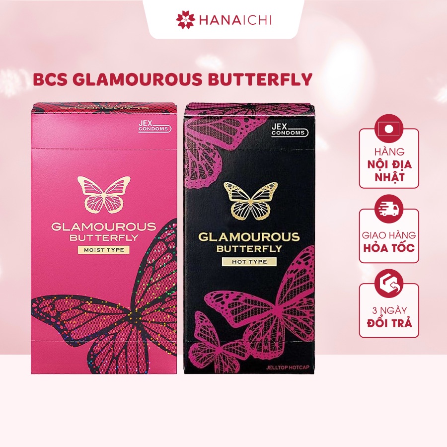 Bao Cao Su Glamourous Butterfly Nội Địa Nhật-hộp 12 cái