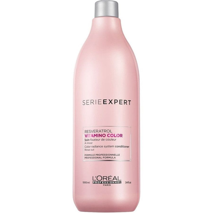 Dầu xả dành cho tóc nhuộm .l.'.o.r.ea.l. resveratrol vitamino color conditioner chai 1000ml của spain - hàng công ty