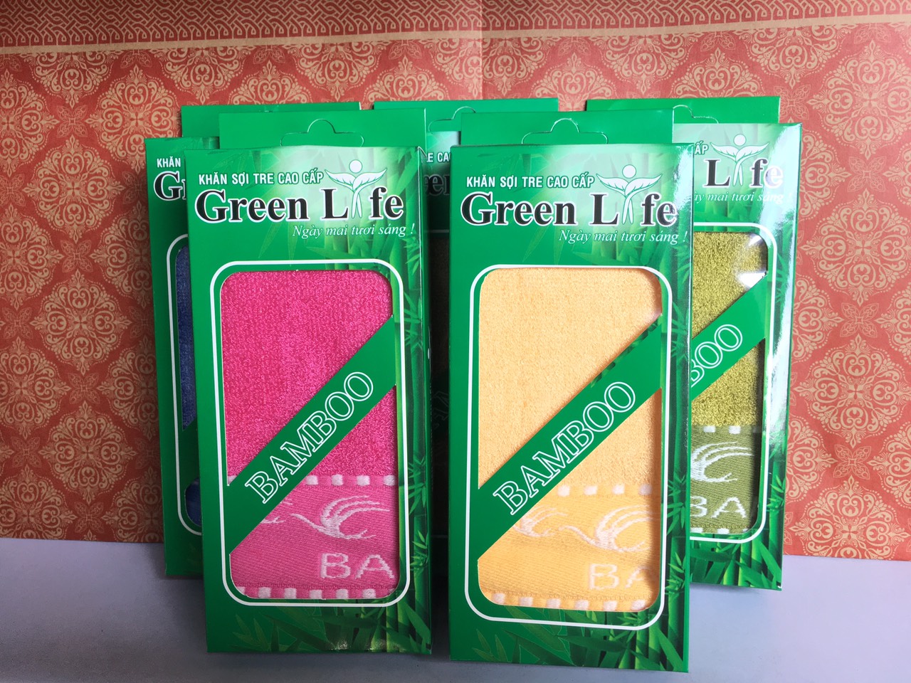 Khăn mặt sợi tre cao cấp green life