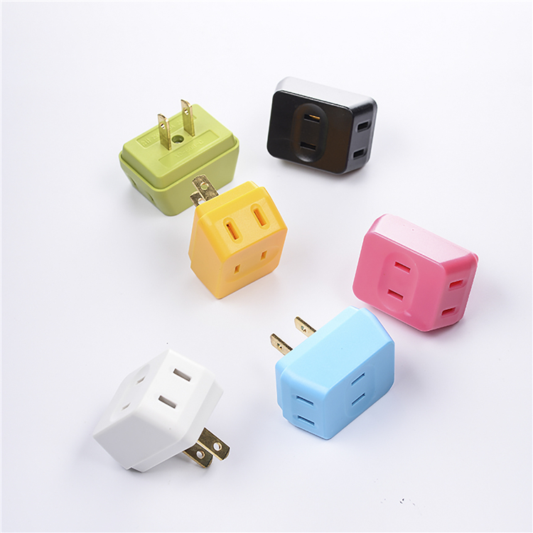 Ổ cắm chân dẹt chia 3 nhỏ gọn