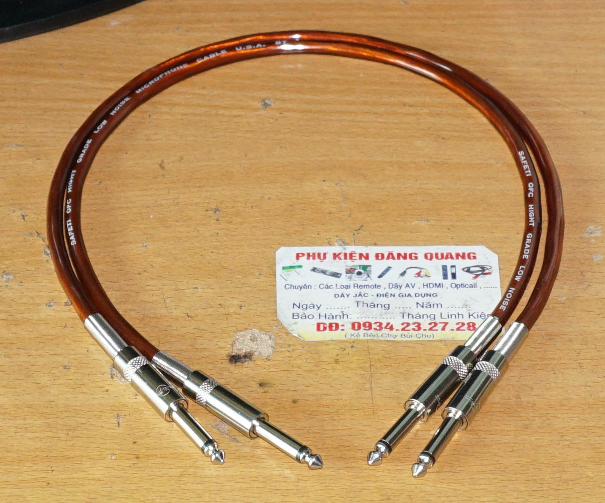 2 sợi dây jack 2 đầu 6 y loại tốt dài 0.5m