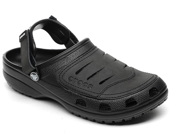 Giày sục crocs chuẩn xịn, chống hôi chân, nhựa tế bào êm, mềm, đúc liền  khối siêu bền, đi mưa, lội nước, đi biển Yukon Sport Clog màu đen cho nam |