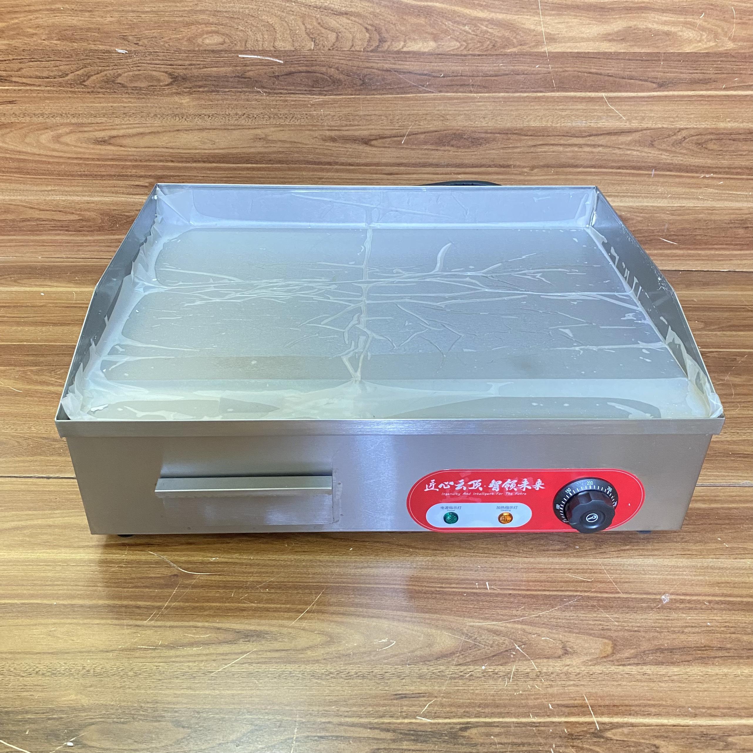 Bếp chiên phẳng 550mm dùng điện ASQ-818, công suất 3kW