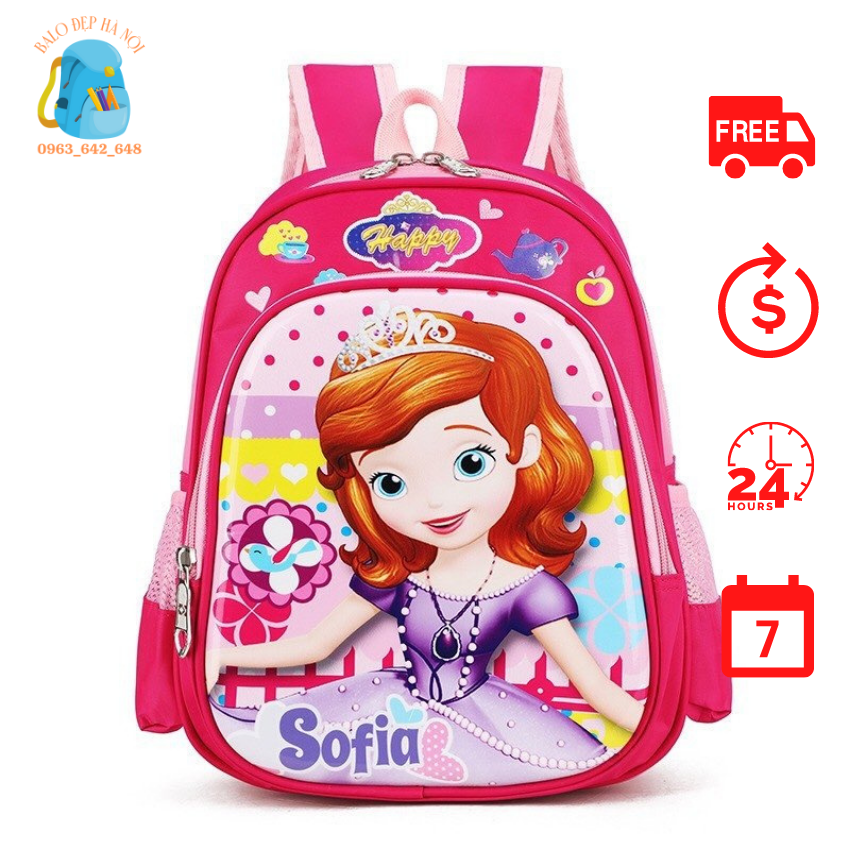 Balo mầm non, balo công chúa, balo elsa, balo cho bé đi mẫu giáo - 21031