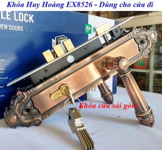 Khóa cửa tay gạt huy hoàng ex8526