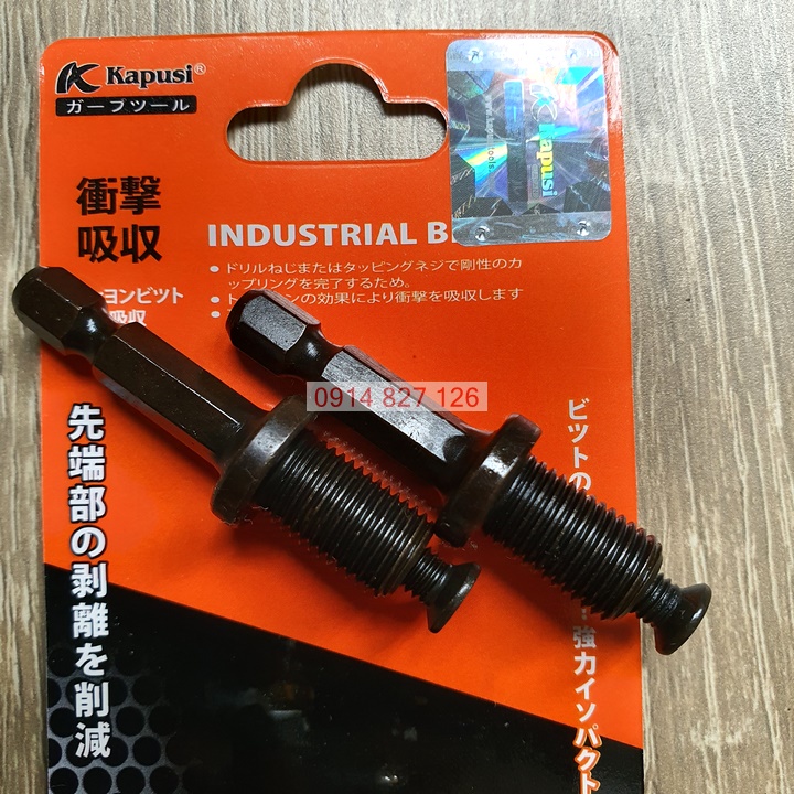 [Chính hãng] [Ảnh thật] Chốt Chuyển Từ Máy Bắn Vít Sang Khoan đầu kẹp khoan măng ranh ren 10mm hãng Kapusi Japan