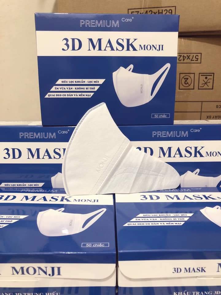 KHẨU TRANG 3D MONJI KHÁNG KHUẨN