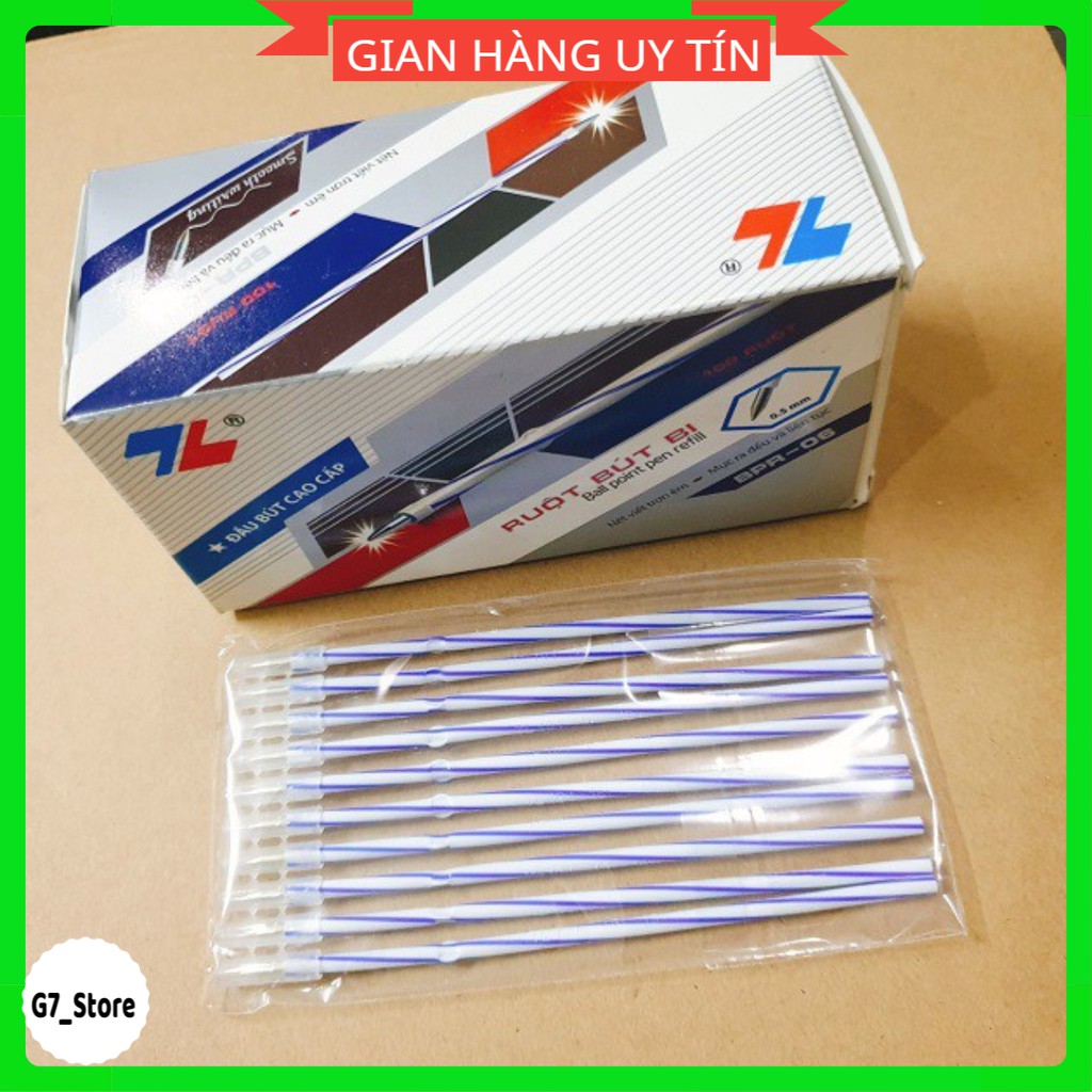 10 ngòi bút bi thiên long 027,ruột bút bi tl027 chính hãng