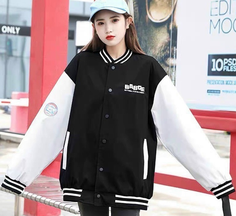 Áo khoác bóng chày - Áo bomber nam nữ mẫu mới trẻ trung năng động, bốn màu xanh, hồng, be và đen