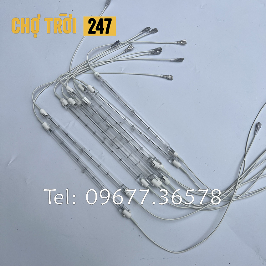 Bóng đèn sấy halogen liền sợi chiều dài 20cm công suất 900w, bóng đèn bếp hồng ngoại
