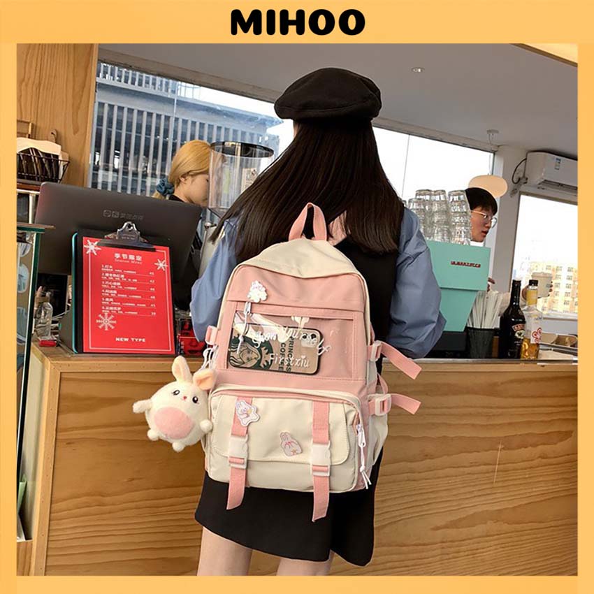 Balo nữ đẹp đi học du lịch thời trang hàn quốc dễ thương cute giá rẻ MIHOO BL69 (Không móc treo)