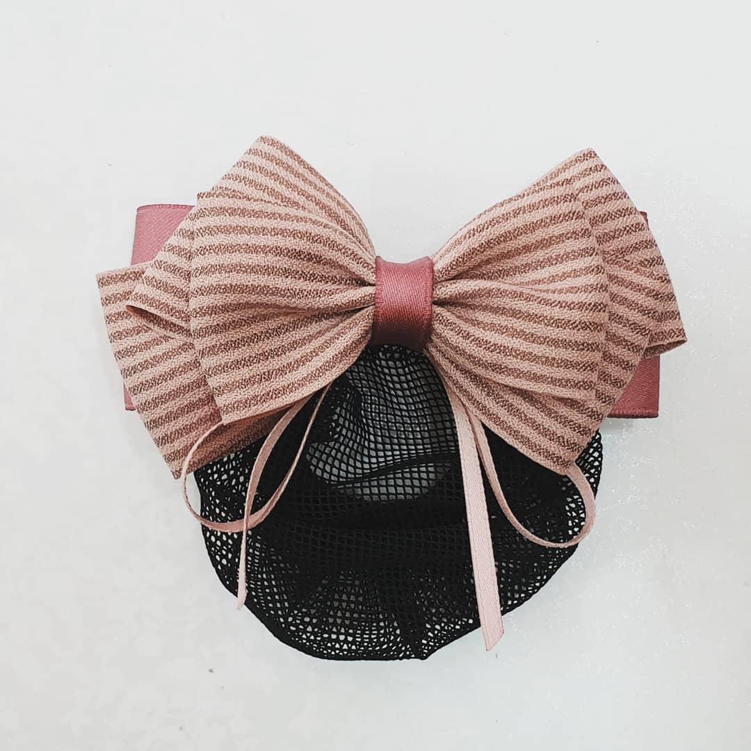 Cặp tóc nơ nữ tính handmade có búi lưới