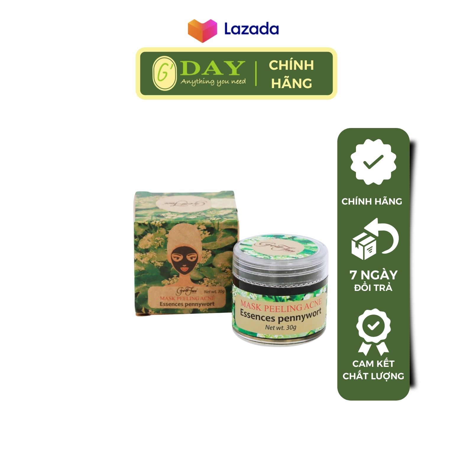 Mặt nạ lột mụn hút độc chì Gold Face 30G