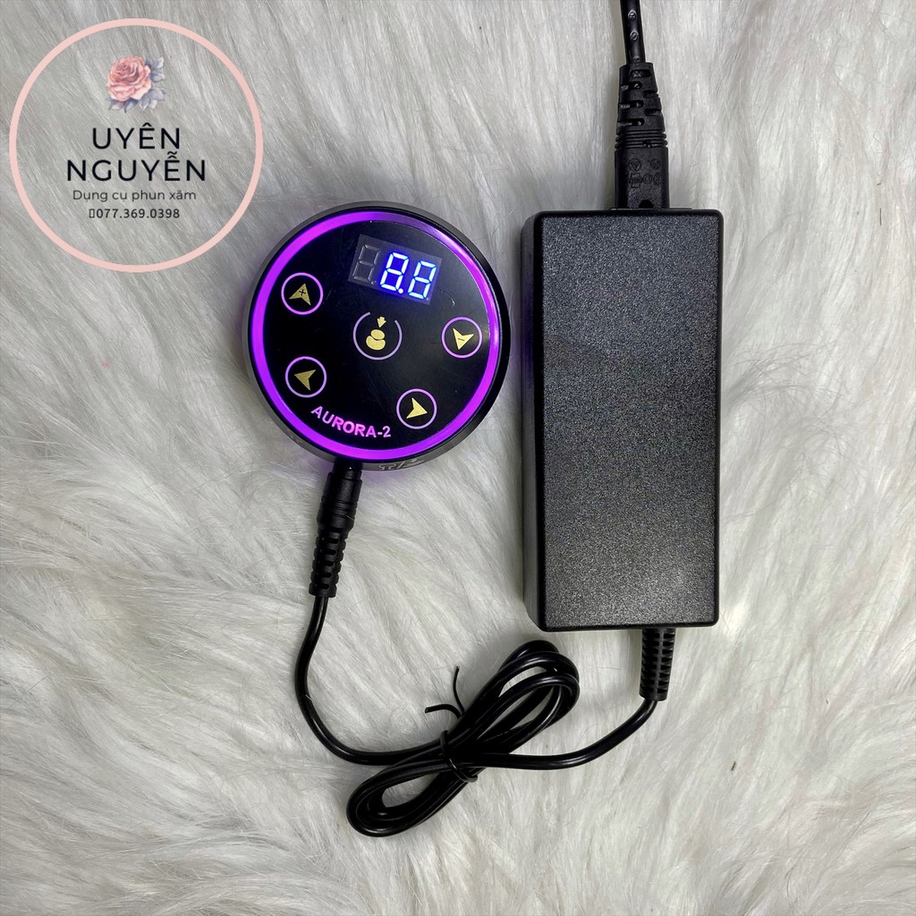 Nguồn máy xăm aurora 2/ nguồn aurora2 / dcpx uyên nguyễn