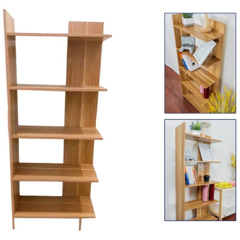 Kệ góc tường bằng gỗ 5 tầng - sang trọng - hiện đại - tiện dụng