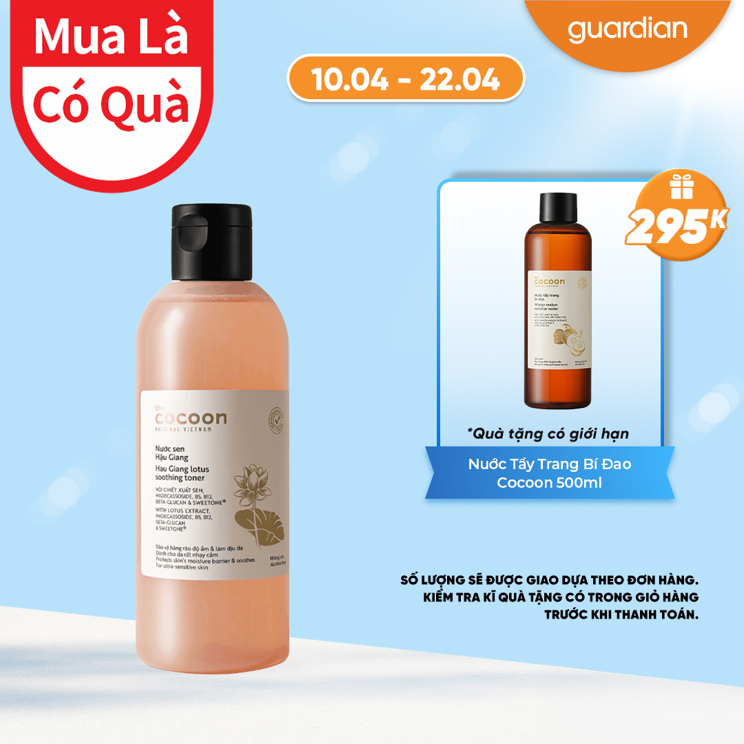 Nước Hoa Hồng (Toner) Sen Hậu Giang Cocoon 310ml