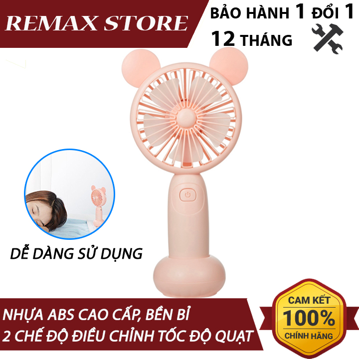 Quạt cầm tay mini Remax F41 Ruchun Series tích hợp pin sạc