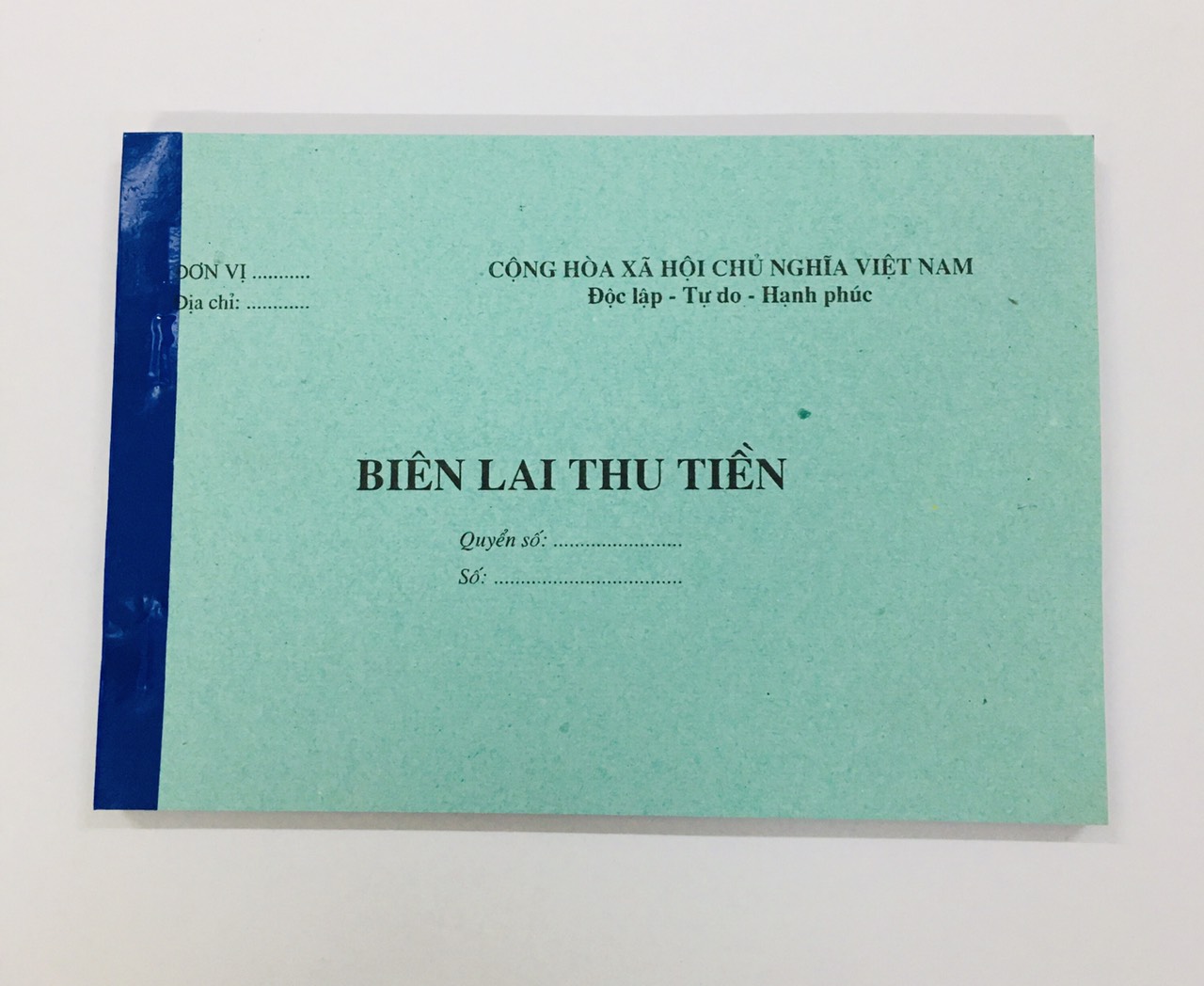 Biên lai thu tiền mẫu số C38-BB giấy carbon đẹp 2 liên loại dày 100 tờ