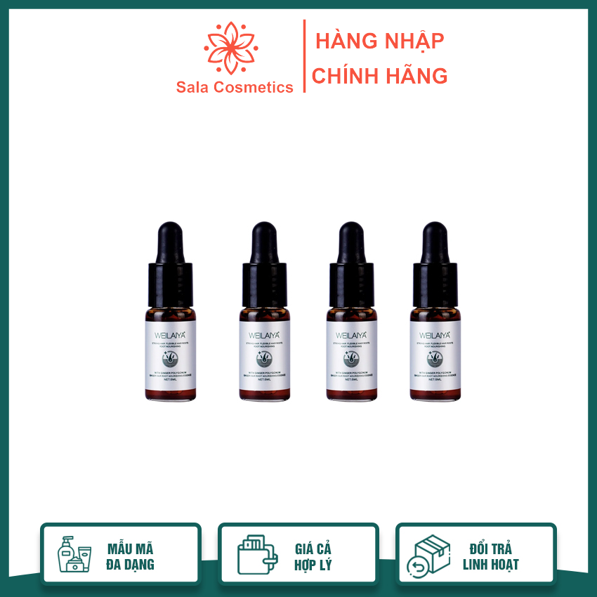 Serum mọc tóc Weilaiya hộp 8 chai giúp kích thích tóc mọc dày dặn bóng mượt, cải thiện tình trạng rụng tóc - Sala Cosmetics