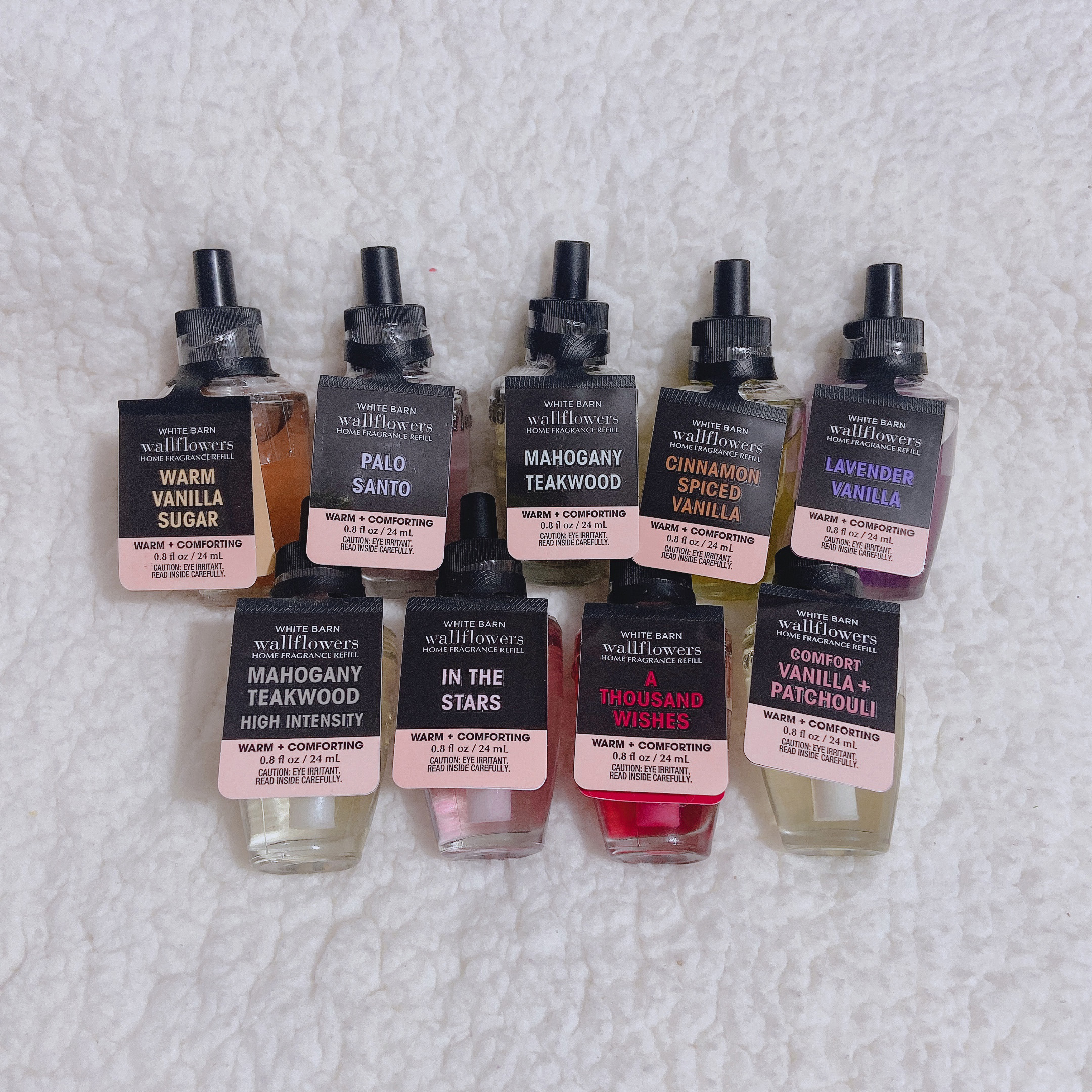Warm & Comforting Tinh dầu thơm xông phòng Bath & Body Works wallflowers home fragrance refills 24ml chuẩn auth