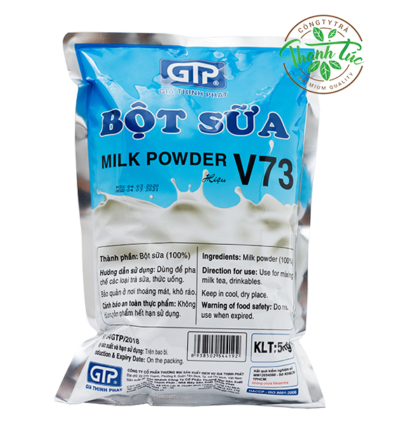 Bột kem béo pha trà sữa gia thịnh phát v73 gói 5kg