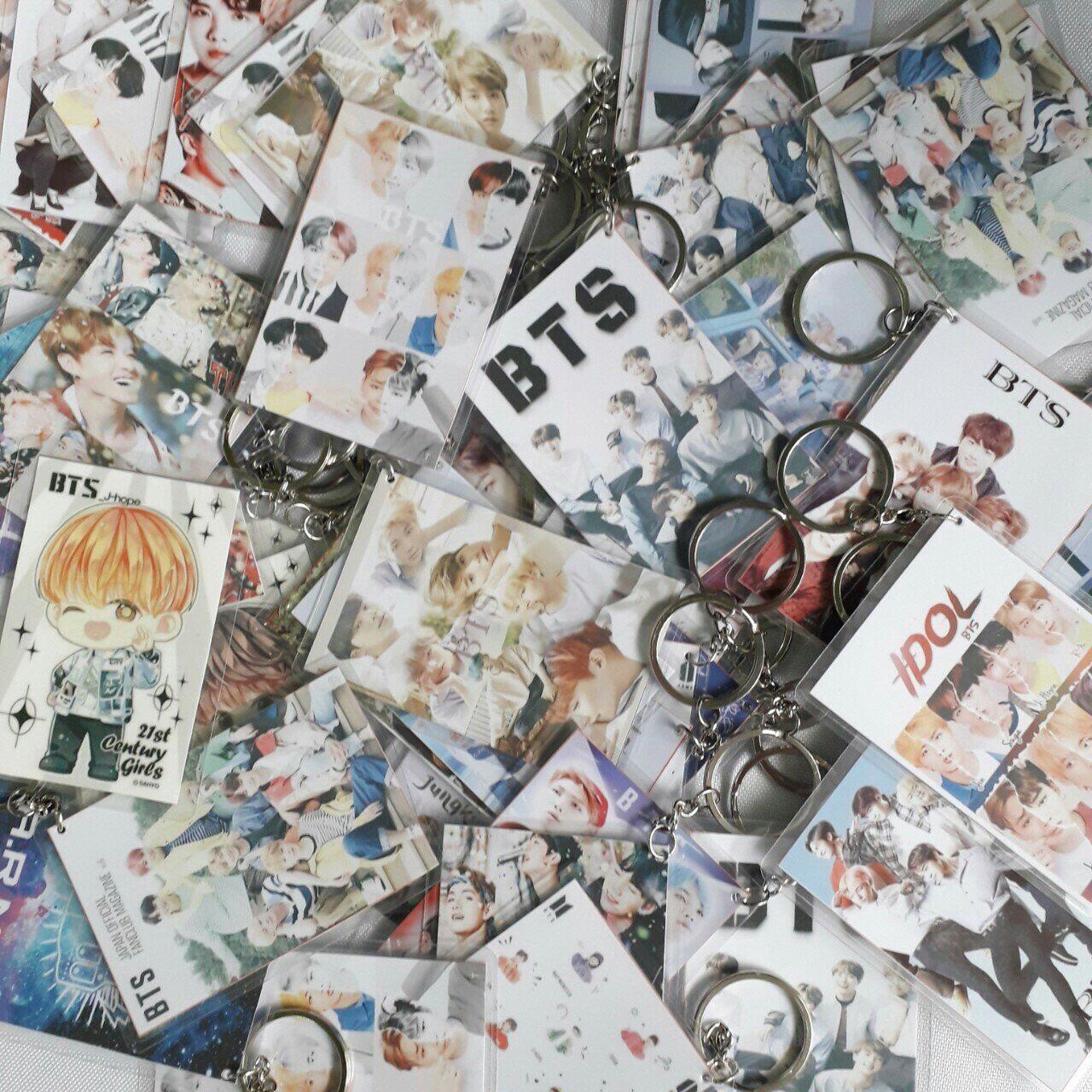 Móc khóa in hình bts nhiều mẫu reply1992